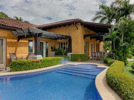 pool and villa at Malibu community in Los Suenos Costa Rica