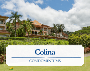 View of Collina Condos in Los Suenos with golf course