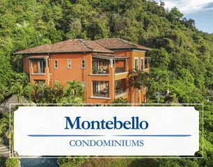 Terracotta building set against rainforest